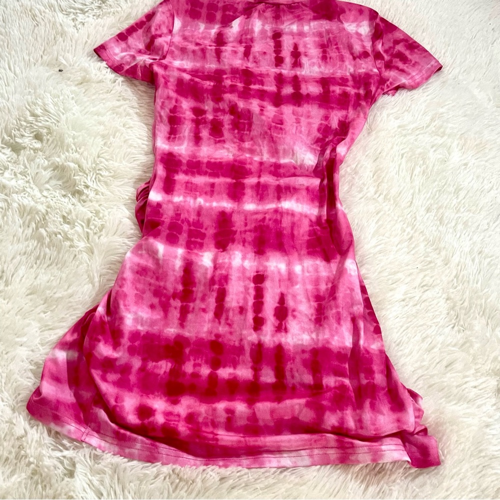 SOLD Superdown Maureen Jersey Pink Tie Dye Fashion Blog Fave Cut Out Bodycon - Picture 4 of 8